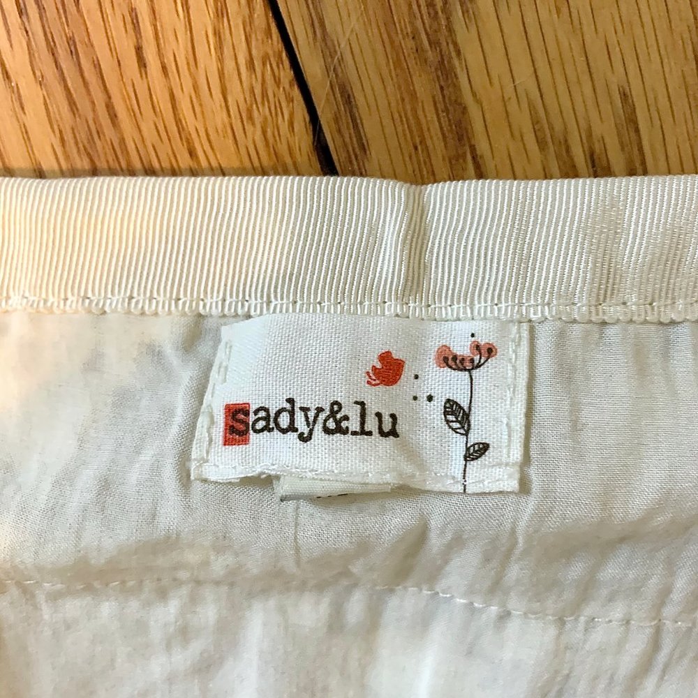sady + lu • tiered ivory crochet skirt - Picture 3 of 6